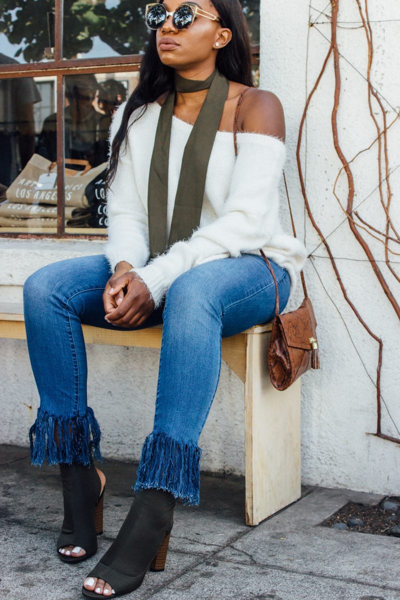 Skin Fit High Waist Jeans Paired With Sweater And Heels For Everyday  Casuals - Theunstitchd Women's Fashion Blog